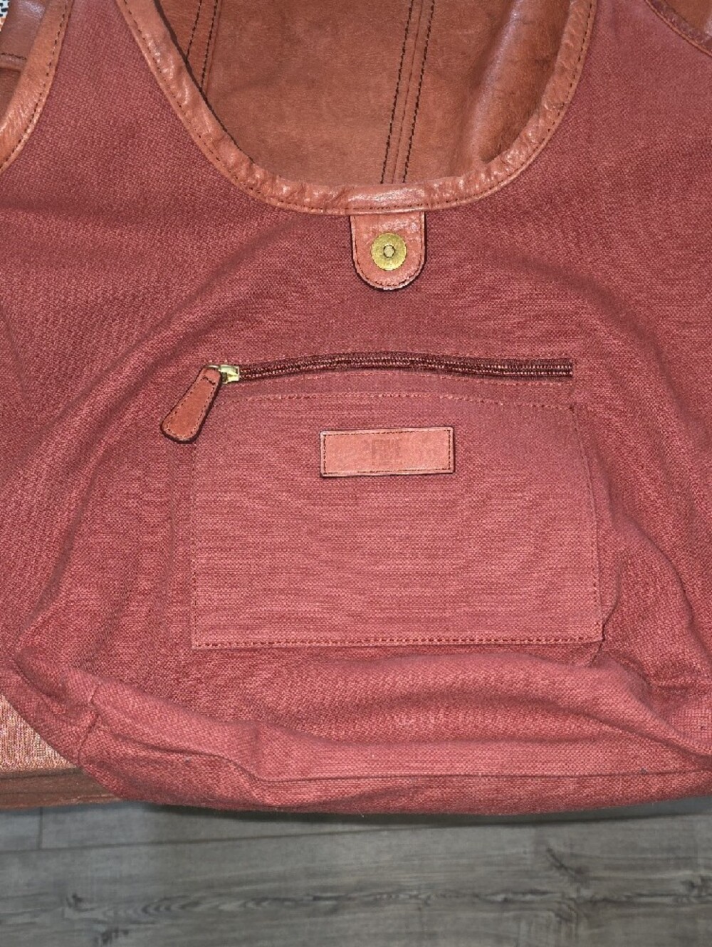 Frye Brown Leather Tote Bag - Picture 4 of 13